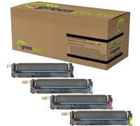 green gecko Toner compatible HP 219A pour HP Color Laserjet Pro 3202 DN dng dw dwe, 3300 Series, 3302 fdn fdng fdw fdwg sdw sdw sdwg 3302 Series Multipack (noir, cyan, magenta, jaune)