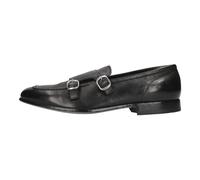 Green George - Mocassins à double boucle 2080 7322 - Homme - Chaussures - Noir - Taille: 40 EU