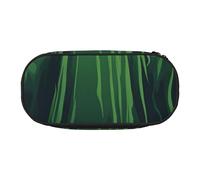 Green Ghost Horror Halloween Citrouille Imprimé Élégant Unique Grande Capacité Unisexe Trousse à crayons Fermeture Éclair Bureau Voyage Maquillage Rangement