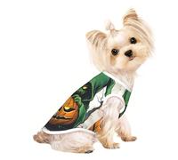 Green Ghost Horror Halloween Pumpkin 1 Print Dog Shirt Summer Pet T-Shirts Stretch Cats Dogs Tee Shirt Débardeur Sans Manches Débardeur Chien Gilet