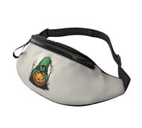 Green Ghost Horror Halloween Pumpkin 1 Sac banane léger Voyage Unisexe Pack pour Randonnée Cyclisme Course à Pied Utilisation quotidienne