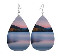 Green Ghost Horror Halloween Pumpkin Print Leather Earrings - Dangle Earrings Drop Earrings Lightweight Teardrop Jewelry, Costume Party Pendentifs, taille unique, Cuir