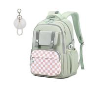 (Green)Girls Backpack, Ideal School Backpack for Girls from Elementary to Teen Years, Kawaii Bookbag Cute Large Capacity