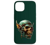Green Goblin Core Skeleton Face Men Graphic Halloween Skull Coque pour iPhone 13
