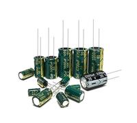 Green gold high frequency low resistance aluminum capacitor 10V 16V 25V 35V 50V 63V 100V 400V 450V 220 330 1000 2200 3300 4700UF AUOQKQUT(16V10000UF 2PCS)