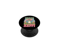 Green & Happy Chapeau de Cowboy Grenouille Arc-en-Ciel PopSockets PopGrip Adhésif