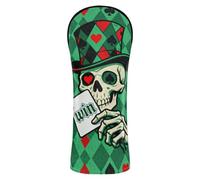 Green Hat Poker Couvre-clubs de golf en cuir de qualité supérieure avec étiquettes numérotées pour conducteur bois de parcours hybride
