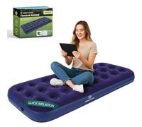 Green Haven Lit de Camping Gonflable Simple (191 x 73 x 22 cm) - Matelas Gonflable imperméable | Matelas de Camping à gonflage Rapide idéal pour Le Camping et l'utilisation des invités