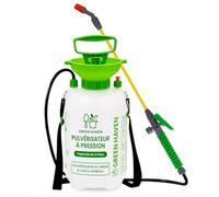 Green Haven Pulvérisateur à Pompe de 5 litres - Pulvérisateur à Pompe avec Sangle de Transport réglable - Pulvérisateur Haute Pression pour désherbant, pesticides, fongicides et Nettoyage