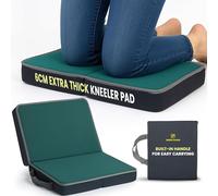 Green Haven Tapis de Sol Pliable en Mousse épaisse de 6 cm en Mousse à mémoire de Forme, léger et Portable avec poignées, Parfait pour Le Jardinage, Le Bain, Le siège, Le Soutien intérieur et