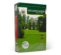 GREEN HOBBY EXCLUSIF GAZON Pelouse Professionnelle Exclusive, Nouvelle Graine, Robuste et Hiver Résistant, Pour Jardiniers Amateurs et Professionnels, Graines de Gazon Vert Foncé Résistant