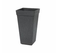 Green Hobby Multy Home Pot de Fleur Carré Extérieur Résistant aux Intempéries Réservoir d'eau Intégré 50 x 26 cm Gris Acier Symphony