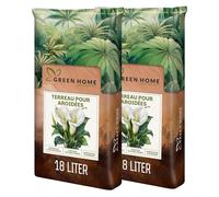 Green Home Terreau Aroides 36L - Substrat pour Monstera, Philodendron & Plantes Tropicales - avec Perlite pour Un Drainage Optimal - pour bonsaïs, Palmiers & orchidées