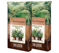 Green Home Terreau de Semis & Herbes 36L - Substrat pour Légumes & Herbes, Semis & Tomates, Potagers surélevés, avec Nutriments à Libération Lente, Structure Légère pour Germination Optimale