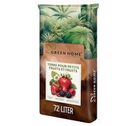 Green Home Terreau Fruits Rouges 72L Bio avec Engrais Longue durée pour fraisiers tomates Potager Balcon carré Potager Jardin Pots bacs Croissance vigoureuse récolte abondante