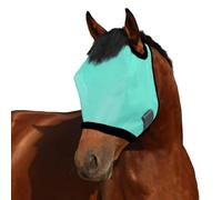 Green Horse Masque anti-mouches grand espace respirant protection UV confortable en maille avec sangle réglable pour chevaux