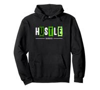 Green Hustle Harder Green Graphic Sweat à Capuche