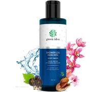 Green Idea - Huile De Douche Peau Sensible - Huile Lavante - Extra Nourrissante À L'huile De Pépins De Raisin - Peaux Sèches - Huile De Douche Amande - Vegan 200 Ml (Orchidée Noire)