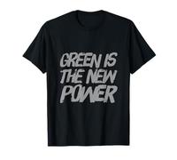 Green is The New Power Awareness - Éco-Warrior Statement T-Shirt