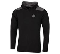 Green Island Hommes Stretch Cotton Golf Hoody - Noir/Charcoal Marl - XL