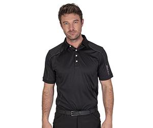 Green Island Mens 4 Bouton CoolPass Polo de Golf - Noir - S