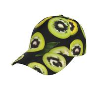 Green Kiwi Casquette de camionneur tendance - Casquette de baseball réglable polyvalente avec - Respirante, légère, durable et résistante au soleil, noir, taille unique