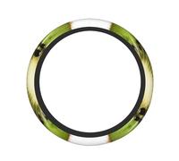 Green Kiwi Housse de volant de voiture pour homme et femme - Protection élastique antidérapante et respirante en soie glacée - Universelle de 38,1 cm pour voiture, SUV, camion