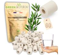 GREEN KOALAS | 60 Véritables Perles de Céramique EM GRISES | Billes de Filtration de l'eau du robinet pour Carafe Machine à café Bouilloire | Purificateur Naturel Efficace sur chlore et calcaire