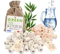 GREEN KOALAS X110 Perles de Céramique EM® Roses X50 + Grises X60 Pack Purificateur Naturel Filtration Eau du Robinet Carafe Fontaine Gourde Machine café Bouilloire Billes filtre anti calcaire chlore