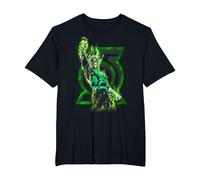 Green Lantern Fully Charged Lantern T-Shirt, Homme Grandes Tailles, Noir, 5X Tall