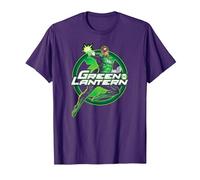 Green Lantern Glow T-Shirt, Homme, Violet, XL