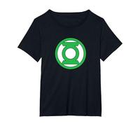 Green Lantern Lantern Logo T-Shirt, Femme Grandes Tailles, Noir, 5X