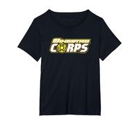 Green Lantern Sinestro Corps Logo T-Shirt, Femme Grandes Tailles, Noir, 4X