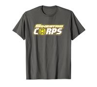 Green Lantern Sinestro Corps Logo T-Shirt, Homme, Asphalte, 4XL