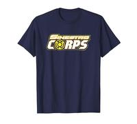 Green Lantern Sinestro Corps Logo T-Shirt, Homme, Bleu Marine, 4XL