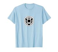 Green Lantern Sinestro Corps Yellow Lantern Logo T-Shirt, Homme, Bleu Céleste, M