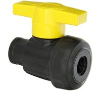 Green Leaf SU050E Robinet à boisseau sphérique en polypropylène Single Union Port Full Port 1,27 cm NPT femelle