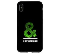 Green & Life Goes on Green Graphic Coque pour iPhone XS Max