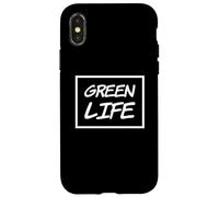 Green Life Love Planet Eco Go Green - Eco Warrior Statement Coque pour iPhone X/XS