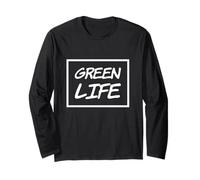 Green Life Love Planet Eco Go Green - Eco Warrior Statement Manche Longue