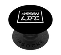 Green Life Love Planet Eco Go Green - Eco Warrior Statement PopSockets PopGrip Adhésif