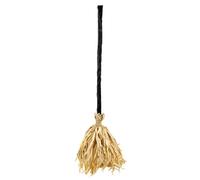 Green Lights Moving Animated Halloween Witch Broom Decoration Jouets | Animated Witch Broom Halloween Decoration Delivers Moving Action And Spooky Sounds For Party Atmosphere