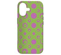 Green Lime Purple Circle Bubble Ring Molecule Pattern Coque pour iPhone 17