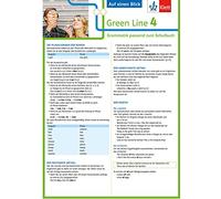 Green Line 4. Auf einen Blick. G8. Klasse 8. Grammatik passend zum Schulbuch - Klappkarte (6 Seiten)