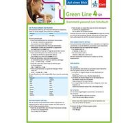 Green Line 4. Auf einen Blick. G9 Klasse 8. Grammatik passend zum Schulbuch - Klappkarte (6 Seiten)