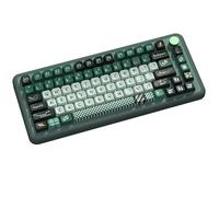 Green Magic Lot de touches personnalisées en PBT pour claviers mécaniques 60 %/75 %/100 %, design sublimé par teinture, compatible avec profil MDA