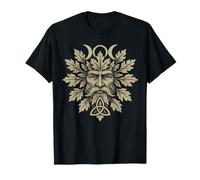 Green Man Triple Lune Triquetra païen Celtique Wiccan Cadeau T-Shirt