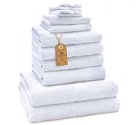 GREEN MARK Textilien 10 Serviettes, Coton, Blanc