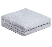 Green Mark Lot de 2 serviettes de bain en textile XXL 150 x 100 cm, Coton, gris argent, 2er Pack Badetuch 150x100 cm