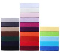 GREEN MARK Textilien Drap-housse en jersey 100 % coton dans de nombreuses tailles et couleurs - Qualité de marque certifiée Öko-Tex Standard 100 - 140 x 200 cm - 160 x 200 cm - Rouge rouille